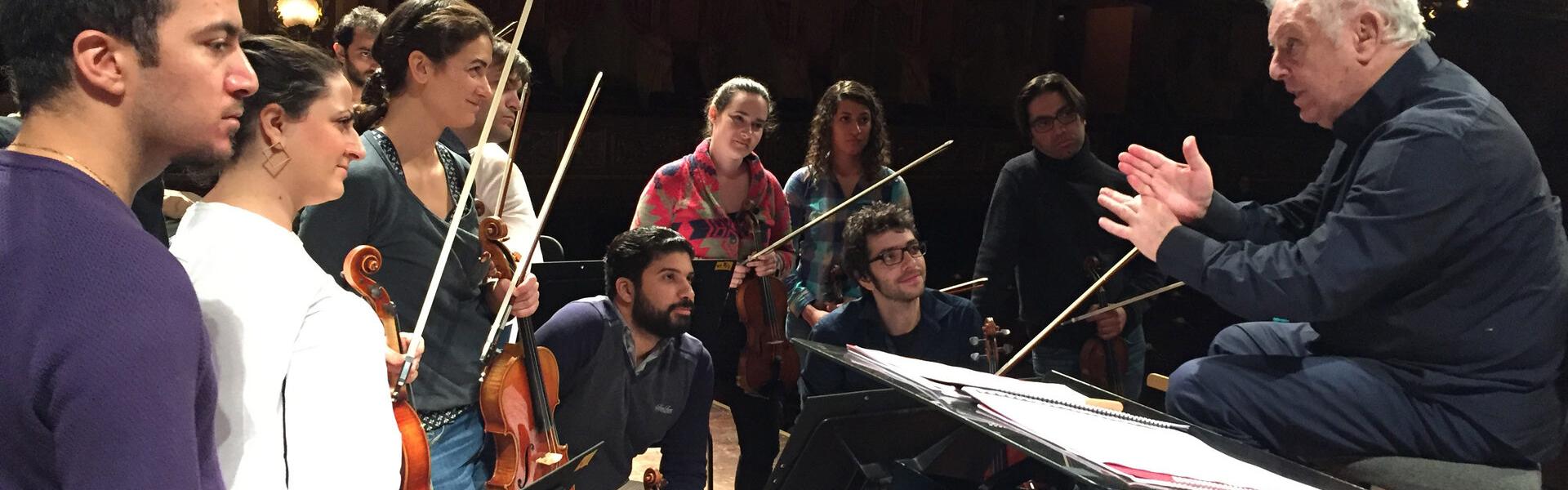 West-Eastern Divan Ensemble chamber rehearsal
